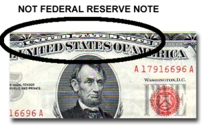 Not a Federal Reserve Note